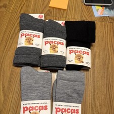 This Is A 5 Pk Of Men  s Alpaca HW Crew Socks From The Brand Pacas