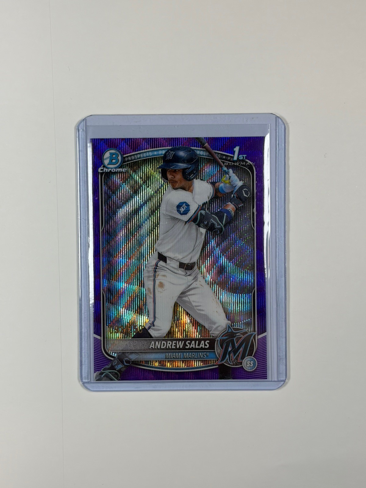 2025 Bowman Chrome Andrew Salas Purple Wave Refractor 1st #/250