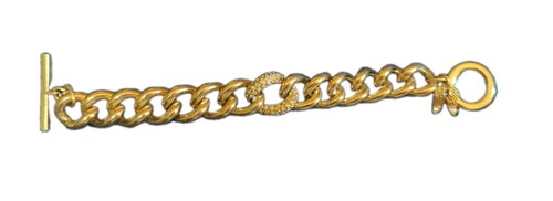 Victoria's Secret Gold Wings Chain Charm Bracelet Rhinestone