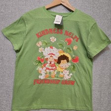 NWT Strawberry Shortcake Friend Shirt Top Women MEDIUM Retro 80s 90s Cartoon Tee