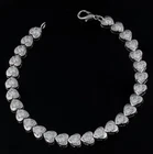 4 mm Moissanite Bracelet 9 Ct Tennis Bracelet Silver Diamond Alternative 7 Inch