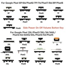 Side Power On Off Volume Button Key Replacement Parts For Google Pixel Series