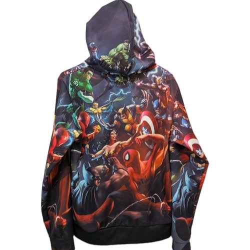Felpa con cappuccio Marvel Comic Superheroes DC Comics Avengers maglione medio - Foto 2 di 6