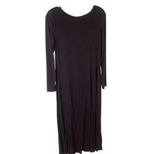 Express Womens Brown Maxi Dress Long Sleeve Small Stretchy Y2K