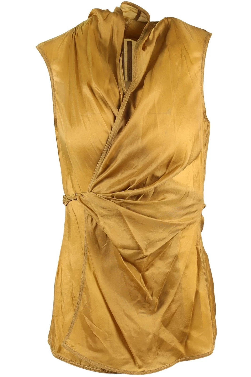 RICH OWENS GOLD SILK TOP IT 42 UK 10