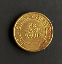 Libertys Last Chance God Bless America Patriotic Amusement Tokens. 2 pcs. 