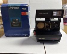 Polaroid Sun 660 AF Autofocus Instant Camera New Old Stock w/ Box Untested