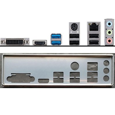 For   H410M-A PRO Motherboard IO   I/O   Backplate OEM *uq