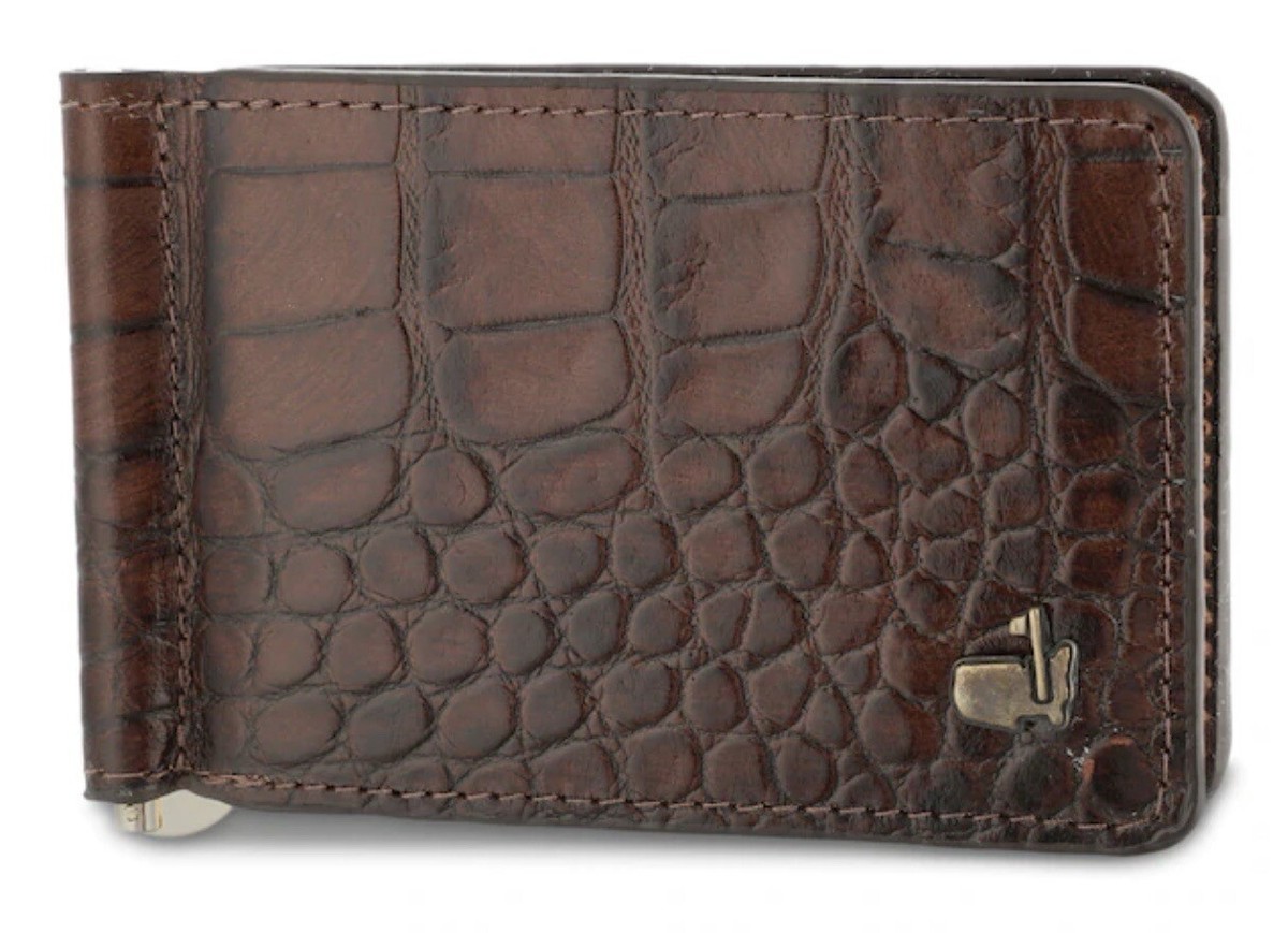 2026 Masters Brown Leather Money Clip Wallet Augusta National Golf