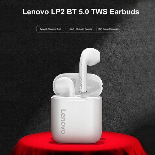 Auricolari Lenovo LP2 TWS Bluetooth 5.0 True Wireless Cuffie T-ouch IPX5 IT I0Y2 - Imagen 2 de 11