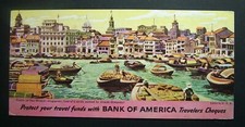 1950 Advertisement Travelers Ceques On Absorbent Paper Singapore