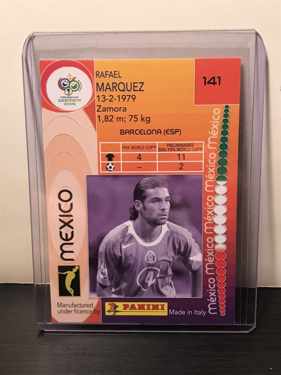 PANINI RAFAEL MARQUEZ BARCELONA WORLD CUP 2006 RARE LOOK!!!! | eBay
