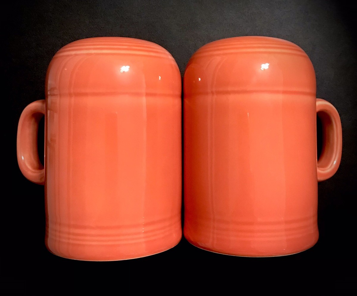 HLC FIESTA WARE Rangetop Salt Pepper Shakers Set Poppy Orange
