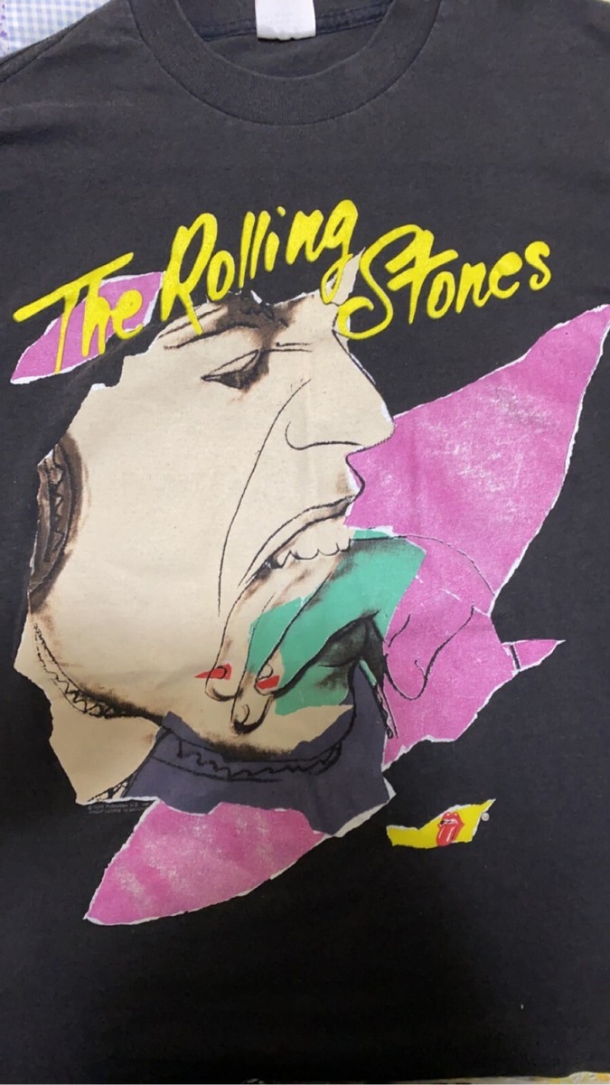 The Rolling Stones 1989 North American Tour Andy Warhol Shirt | eBay