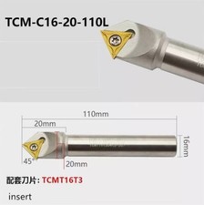 Utensile smussato indicizzabile CNC singolo lato 45° TCM C12 16 20 25- 25 30 35 40-110L