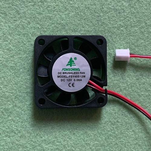 40mm X 40mm X 10mm Case Fan - 12V 8000 RPM 3-Pin - Lot Of 2 Bulk - New