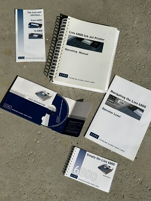 LINX 6800 Operating Manual & CD for Ink Jet Printer | eBay