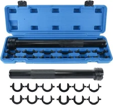8milelake Inner Tie Rod Removal Tool Mechanic Tool Set w/ 12 Crowfoot Adapters