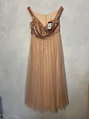 NWT Ever Pretty Plus Size Dress Pink Sequins 5XL Style No 0277