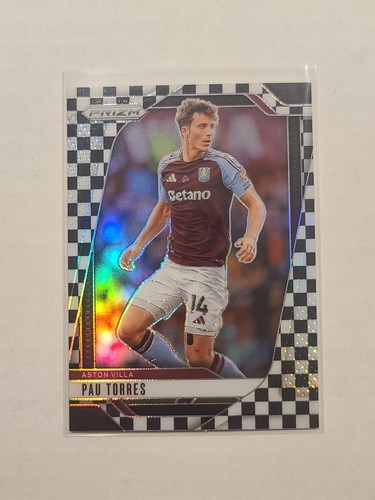 Prizm Premier League 2024-25 Pau Torres #59 blanco y negro Checker Prizm - Imagen 1 de 2