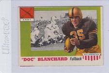 1955 Topps All American #59 Doc Blanchard RC Ex-Mint Set Break
