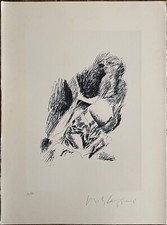 Pericle Fazzini litografia Figura 76x57 firmata numerata 35/90 arabi