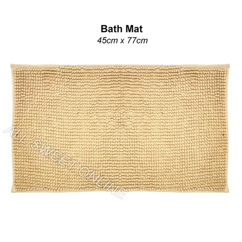 2x Large Chenille Bath Mat Toilet Root Mat Super Comfy Non Slip Highly Absorbent - Picture 14 of 30