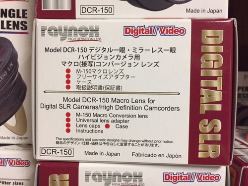Raynox DCR-150 Macro CLOSE UP Super 52mm-55mm-58mm-62mm-67mm UAC2000 - Picture 12 of 12
