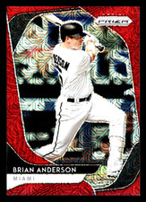 2020 Panini Prizm Brian Anderson Red Mojo Prizm #226 -/99 - Miami Marlins