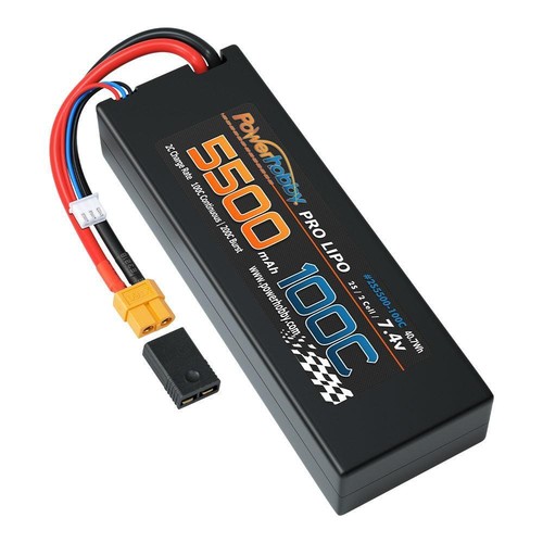 Powerhobby 2S 7.4V 5500MAH 100C Lipo Battery w XT60 + Adapter - Picture 3 of 5