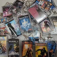 Playstation Portable PSP Game Art Video Game Keychain | Chain (Front & Back)
