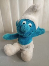1979 Vintage Peyo Smurf Wallace Berrie Co 10" Stuffed Plush Smurf Doll