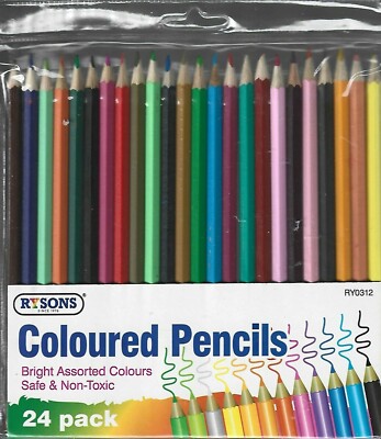 Rysons 24 Coloured Pencils