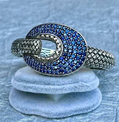 SLANE & SLANE Sterling Silver Sapphire Cabaret Bracelet