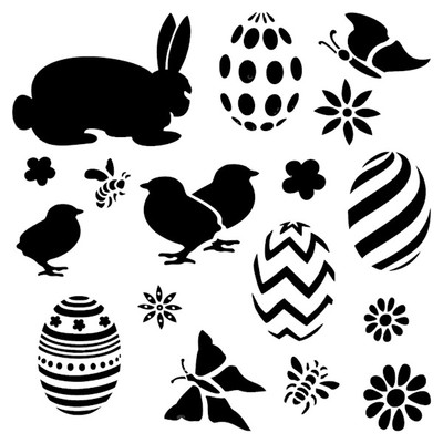 Scrapbooking Stencils Easter Egg Free Printable