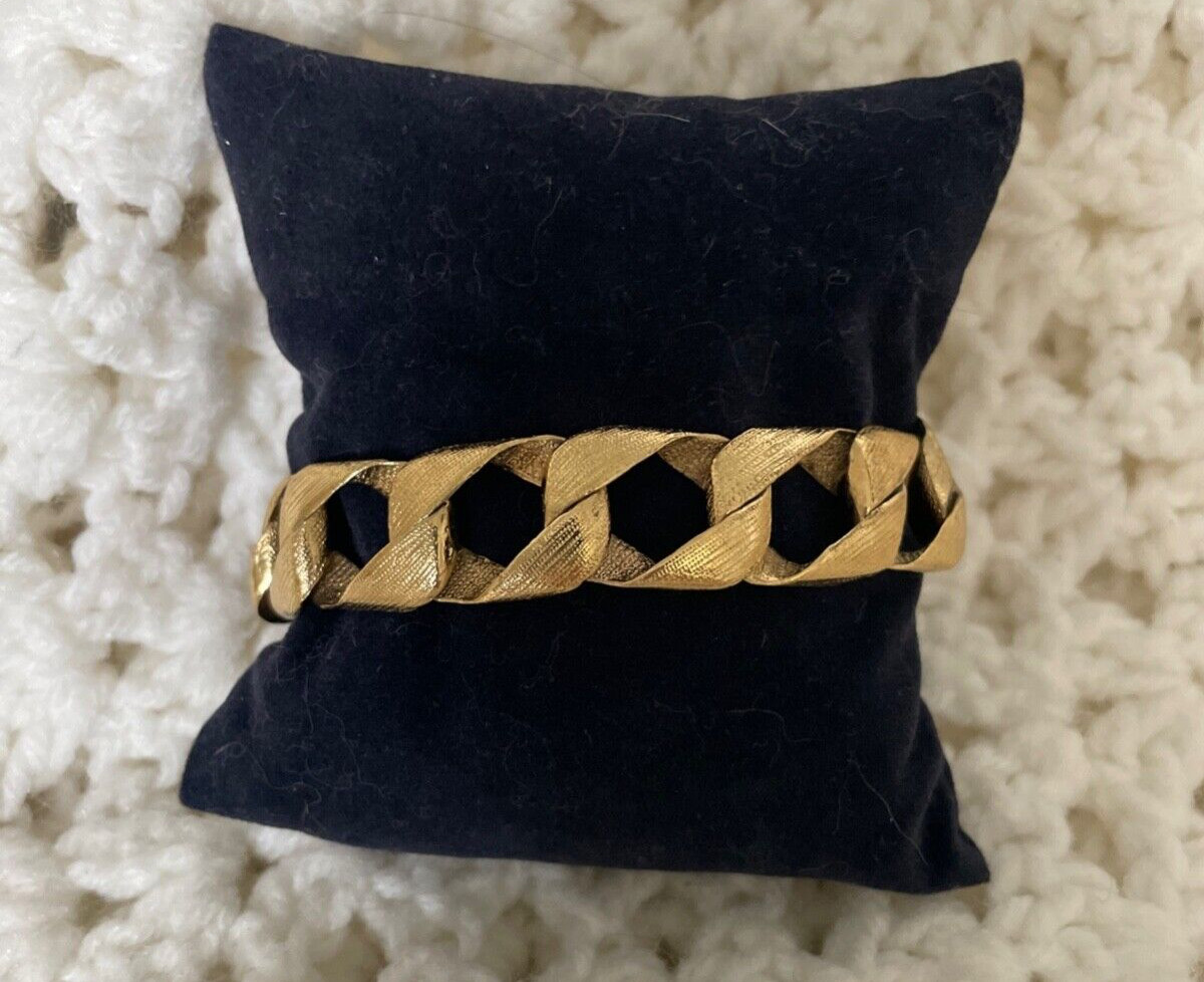 Vintage Kenneth Jay Lane KJL Textured Gold Chain … - image 15