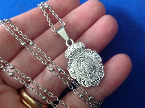 Our Lady of Grace Saint Medal NECKLACE 