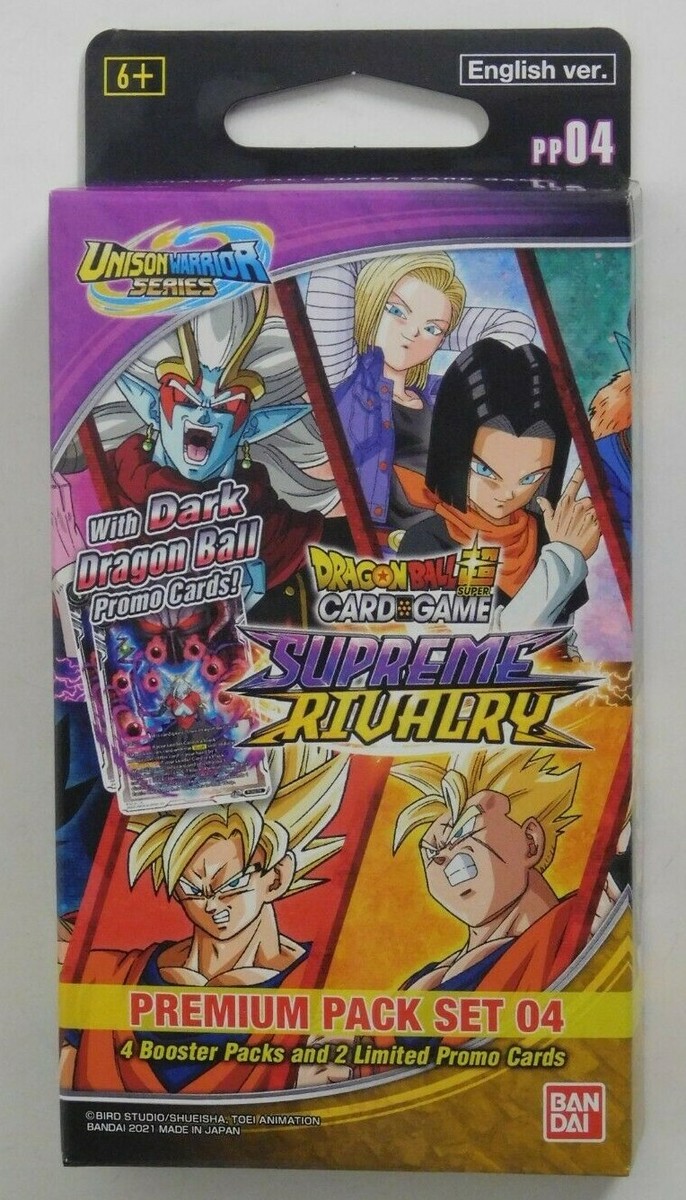 DRAGONBALL SUPER SUPREME RIVALRY SET 04 PREMIUM PACK - NEW