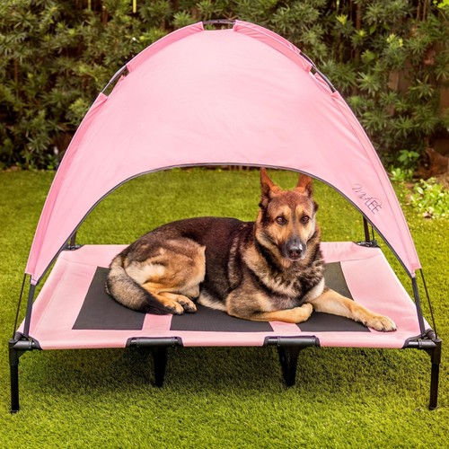 Midlee Pink Dog Cot Canopy - Picture 6 of 7