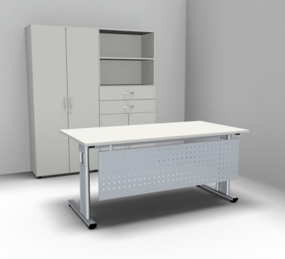 Komplettbüro GS11 Büromöbel-Set Schreibtisch mit Frontblende
