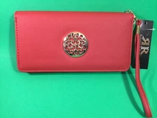 Rebecca & Rifka Woman’s New Wallet Red w/Gold