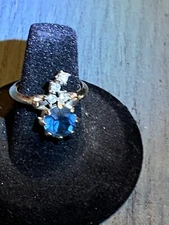 1975 AVON INDIGLOW RING Small (fits Size 6-7-has Internal Sizer)