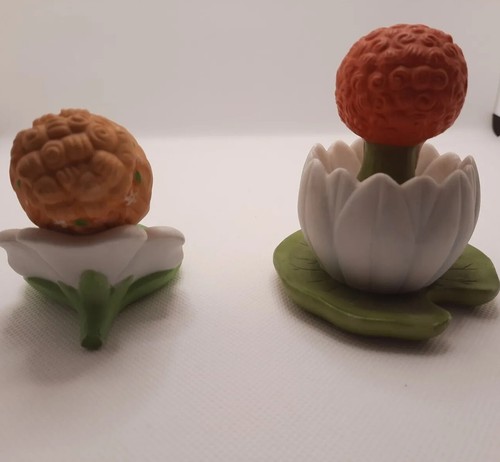 "Lote de dos estatuillas de hadas de porcelana fina Ella misma el elfa 2,75x2,25"" y 3,5x3" - Imagen 3 de 8