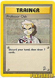 Pokemon BASE SET 2 Card 116/130 Trainer Professor Oak