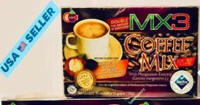 20 Sachets HERBAL MX3 Coffee Mix ENERGY BOASTER ANTI OXIDANT 2 BOX