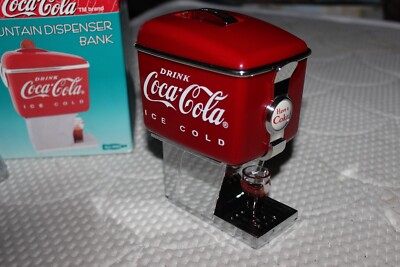Coca Cola Fountain Dispenser Money Bank - 1997 - Vintage Rare
