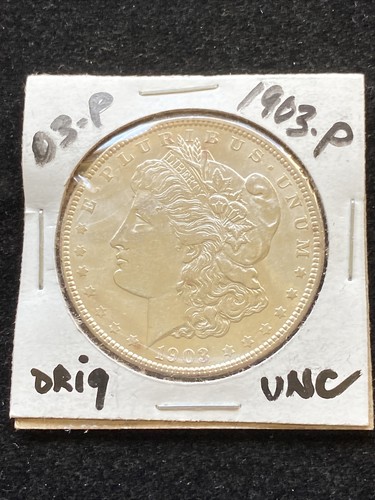 2 PIECE LOT MORGAN DOLLARS UNC 1903/1904 - Picture 4 of 5