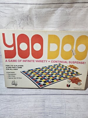 Vintage YOO DOO Board Game 1982 Cadaco No.716 - 97% COMPLETE - Pre-Owned