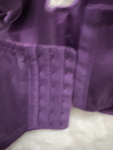 New Adore Me Long Line Bra Size 34DDD Purple - Picture 12 of 17