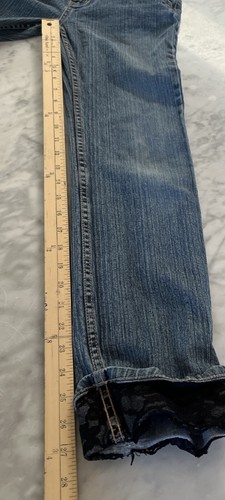 Vintage YES Blue Jeans Lace Trim Women’s 14(see Measurements) Style Th50160 - Picture 11 of 14